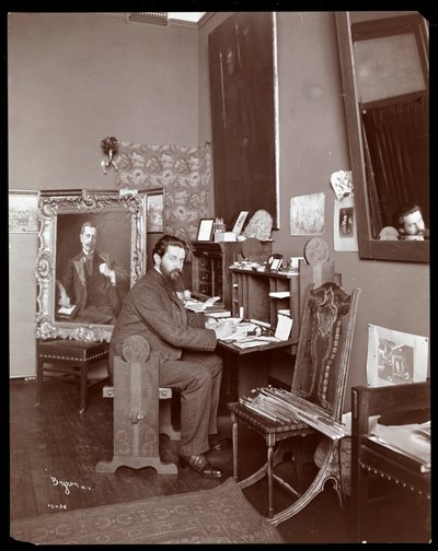Portrait du peintre portraitiste Richard Hall, 1903 - Byron Company