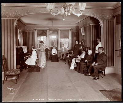Récital dans la salle de musique à l