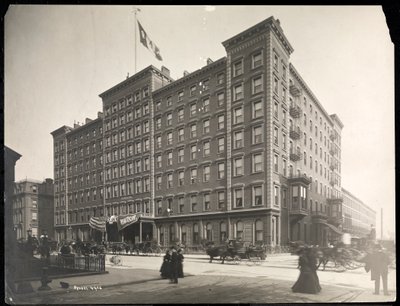 Hôtel Windsor à la 5e Avenue de la 46e à la 47e rue, New York, 1898 - Byron Company