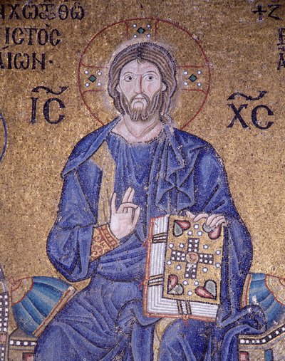 Christ Pantocrator à Sainte-Sophie (mosaïque) - Byzantine