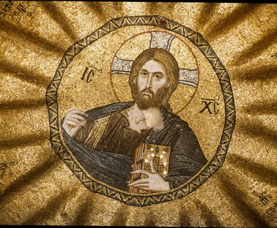 Christ pantocrator (ou Christ en gloire) (Mosaïque) - Byzantine