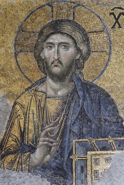 Christ pantocrator ou Christ en gloire, c.1261 (mosaïque) - Byzantine