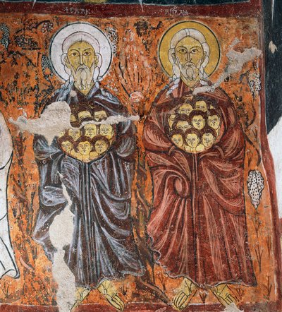 Saints patrons des innocents, fresque byzantine (1212), Gulsehir Karsi Kilise (Église Saint-Jean), Göreme (Liste du patrimoine mondial de l