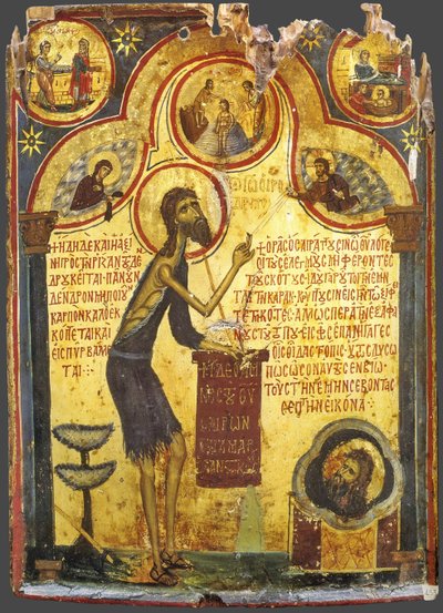 Saint Jean le Précurseur avec des scènes de sa vie, XIIIe siècle - Byzantine