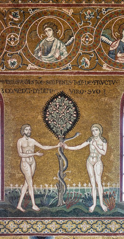 Le péché originel, mosaïque byzantine, Cycle de l