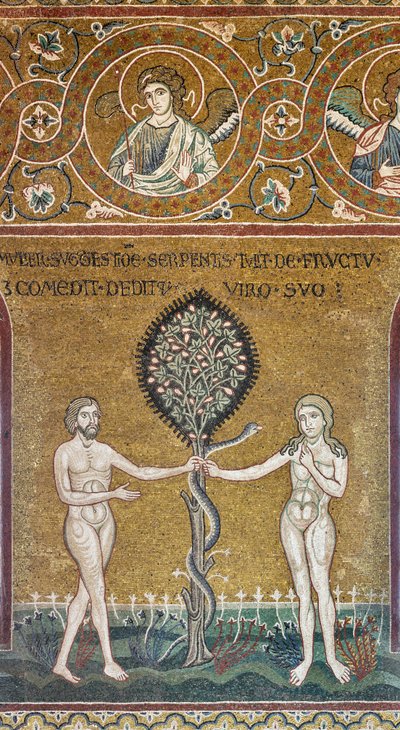 Le péché originel, mosaïque byzantine, Cycle de l
