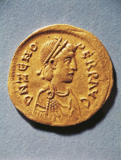 Numismatique, Rome antique, pièce représentant Zénon, empereur de l