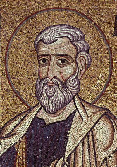 Le prophète Aggée (détail) des mosaïques intérieures de la basilique Saint-Marc, 12ème siècle - Byzantine Byzantine