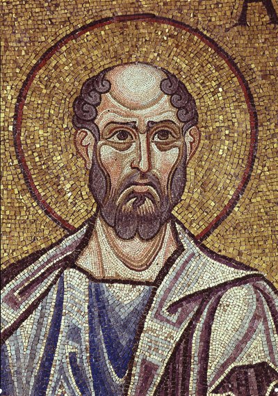 Le Prophète Abdias (détail) des mosaïques intérieures de la basilique Saint-Marc, 12ème siècle - Byzantine Byzantine