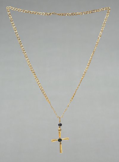 Chaîne avec croix pendentif, années 500 - Byzantine School
