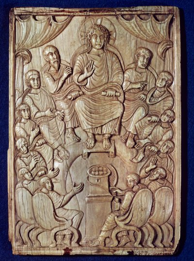 Christ avec les Douze Apôtres - Byzantine School