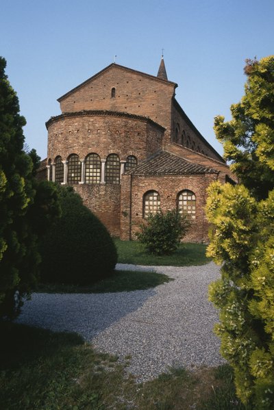 Vue extérieure du chevet - Byzantine School