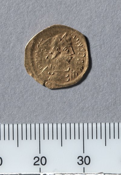 Demi-tremissis de Justinien I, Constantinople, 527-565 - Byzantine School
