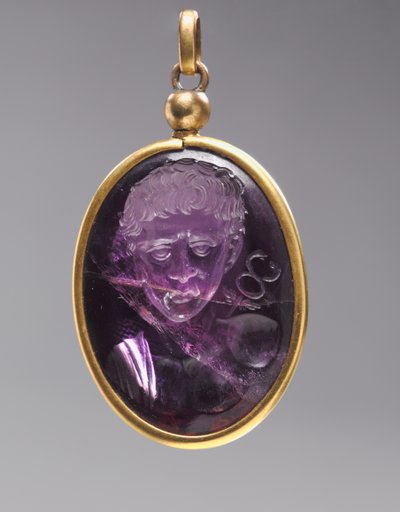 Intaille avec buste de portrait masculin, 500s - Byzantine School