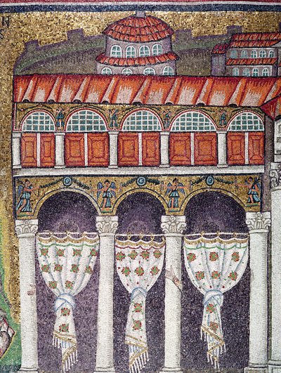 Aile gauche du Palazzo di Teodorico, 527-99 (détail) - Byzantine School