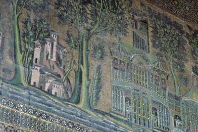 Mosaïques sur le portique ouest, 8ème siècle - Byzantine School