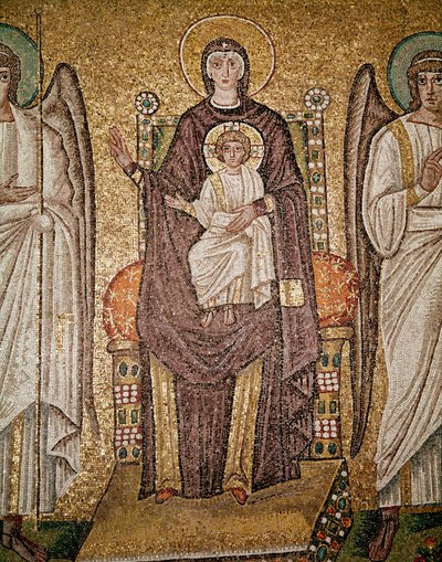 La Vierge byzantine (détail) - Byzantine School