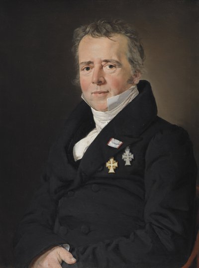 Portrait du scientifique Hans Christian Ørsted - C.A. Jensen