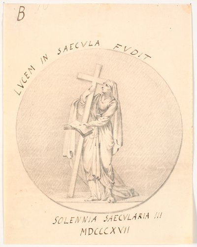 Médaillon avec figure féminine allégorique - C.A. Lorentzen