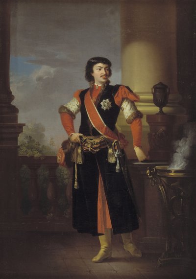 Portrait du comte Rzewuski, ambassadeur polonais au Danemark - C.A. Lorentzen