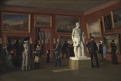 Une des salles de la collection royale de peintures au palais de Christiansborg - C.C. Andersen