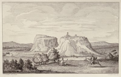 Vue Imaginaire de la Rome Antique, gravé par B.Barloccini, 1849 - C.C Perkins