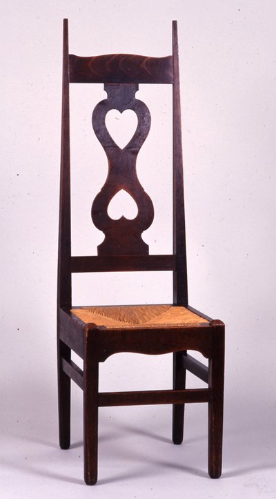 Chaise conçue par C.F.A. Voysey en 1898, probablement fabriquée par C.H.B. Quennell - C.F.A. and Quennell Voysey
