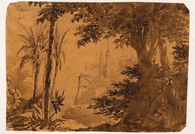 Toile de fond. Esquisse pour une pièce de membre de l