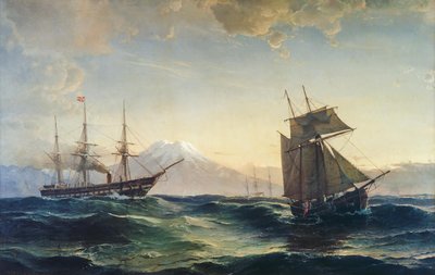 Navires au large des côtes de l