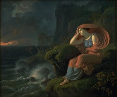 Alcyone attendant en vain son mari. Épisode d