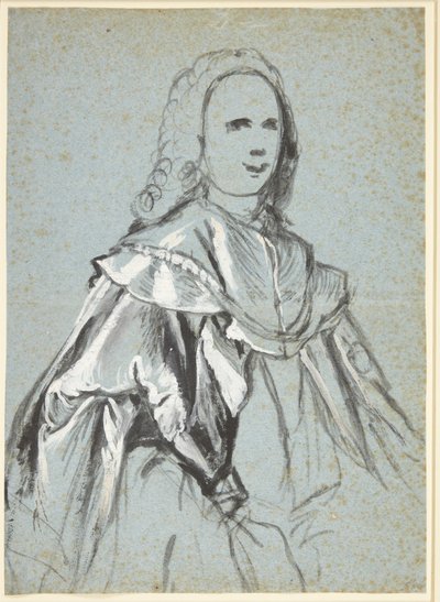 Étude pour un portrait, probablement de A. G. Moltke - C.G. Pilo
