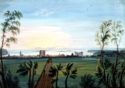 Vue de Schwerin, matin - C.H. Nipperdey