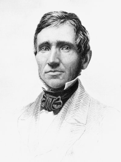 Portrait de Charles Goodyear (1800-1860), chimiste autodidacte et inventeur américain qui a développé le caoutchouc vulcanisé, gravure - J.B. and Brown J. Rowbotham