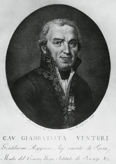 Portrait de Giovanni Battista Venturi (1746-1822), physicien, diplomate, historien des sciences et découvreur de l