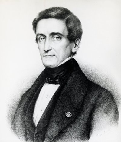 Portrait de Pellegrino Rossi (1787-1848), juriste italien, lithographie - J.B. and Brown J. Rowbotham