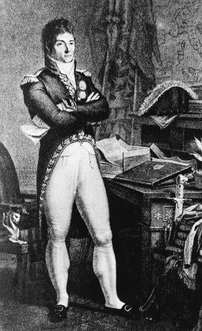 Portrait du prince Louis-Alexandre Berthier (1753-1815), général français, maréchal de France et ministre de la Guerre du Premier Empire français, gravure - J.B. and Brown J. Rowbotham