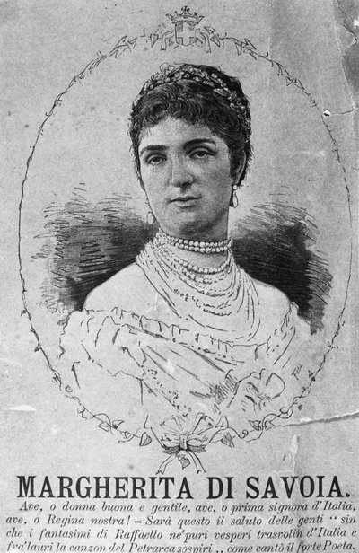 Portrait de la princesse Margherita de Savoie (1851-1926), reine consort du Royaume d