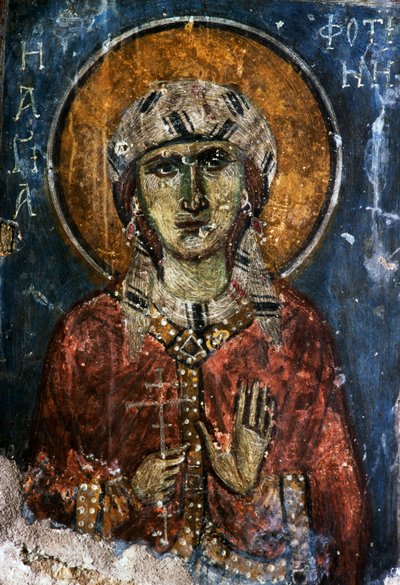 Saint, fresque dans l