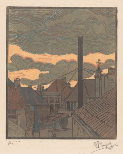 Toits et cheminées à Middelburg - C.H. d