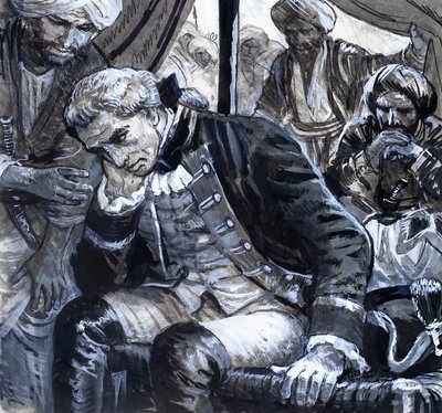 Géants parmi les hommes, le mercenaire patriote (gouache sur papier) - C.L. Doughty