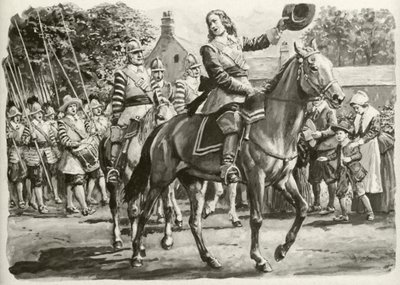 John Hampden (lithographie couleur) - C.L. Doughty