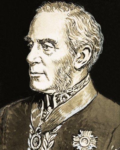 Sir Richard Mayne, illustration de "The Great Detectives" (Les grands détectives) - C.L. Doughty