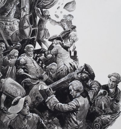The Hoax at New Theatre, Haymarket (gouache sur papier) - C.L. Doughty