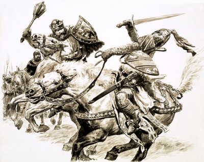 Le roi sans royaume, Robert the Bruce (gouache sur papier) - C.L. Doughty