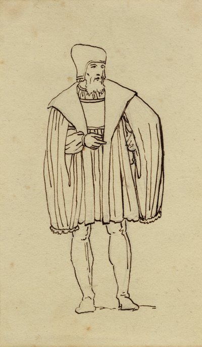 Étude de costume du XVIe siècle - Christoffer Wilhelm Eckersberg