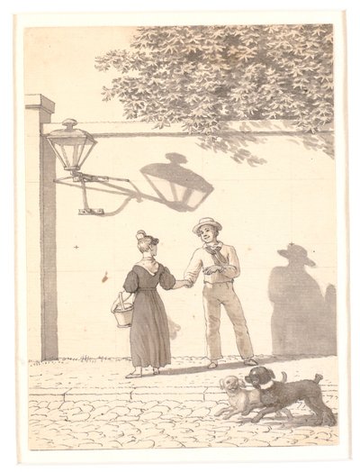 Un marin prenant congé de sa fille - Christoffer Wilhelm Eckersberg