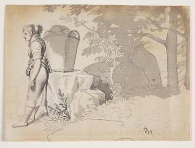 Une paysanne se repose - Christoffer Wilhelm Eckersberg