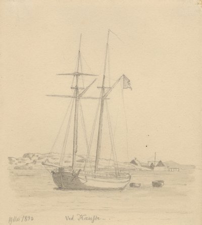 Un schooner - Christoffer Wilhelm Eckersberg