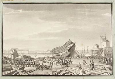 La dernière action des Anglais à Copenhague - Christoffer Wilhelm Eckersberg