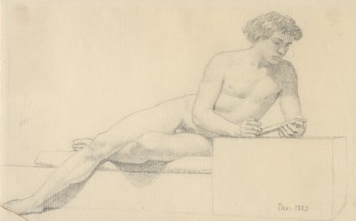 Modèle masculin allongé - Christoffer Wilhelm Eckersberg